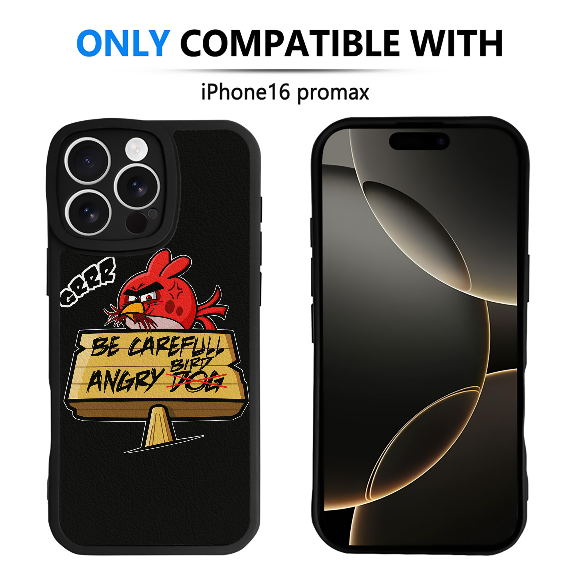 （画像用） Angry Birds アングリーバード 【iPhone 16シリーズ対応】シリコンスマホケース（レザー調） 材質：シリコン